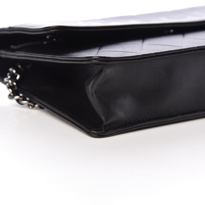 Chanel Lambskin Embossed Lax Wallet On Chain WOC Black 11 of 14
