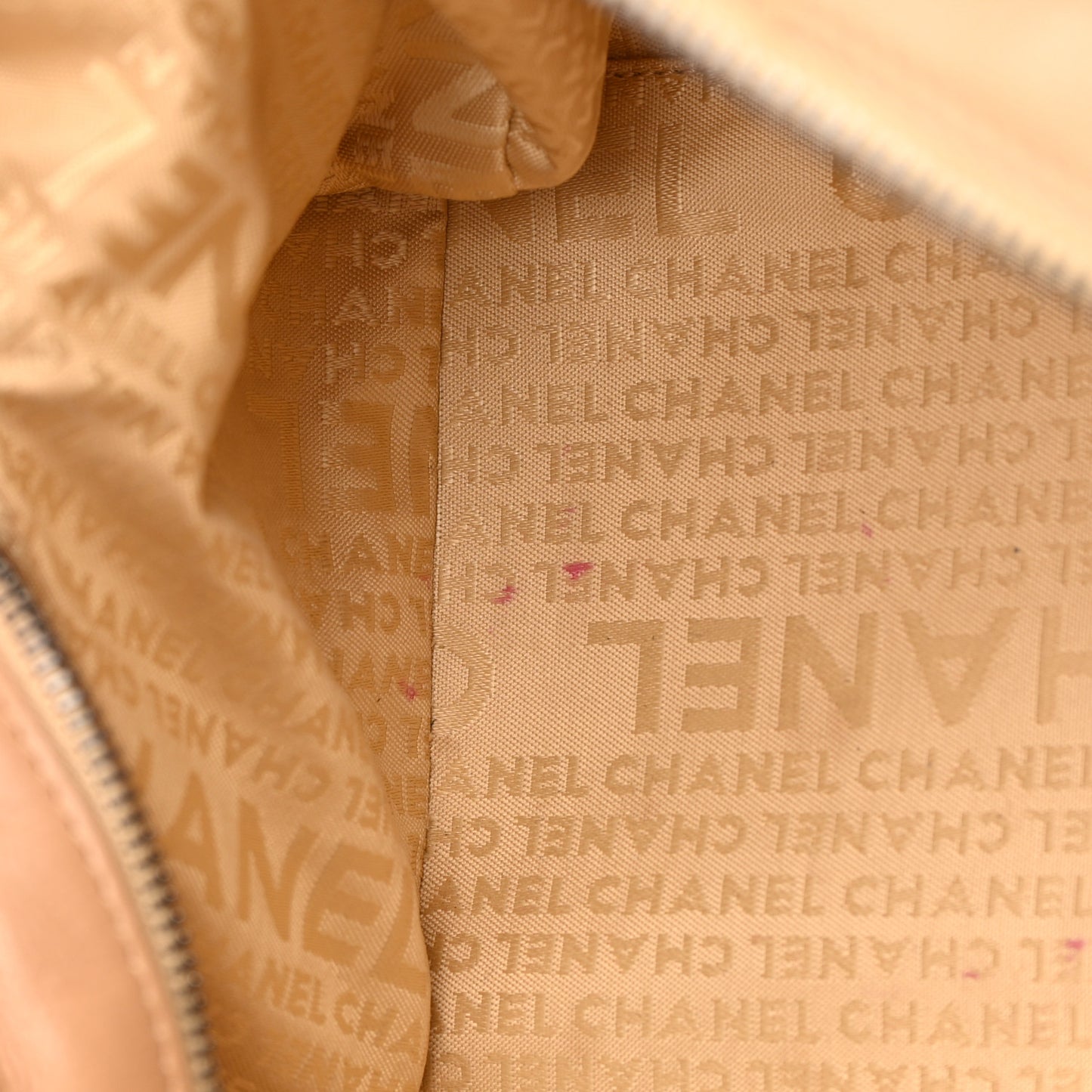 Caviar Square Stitched Bowler Beige