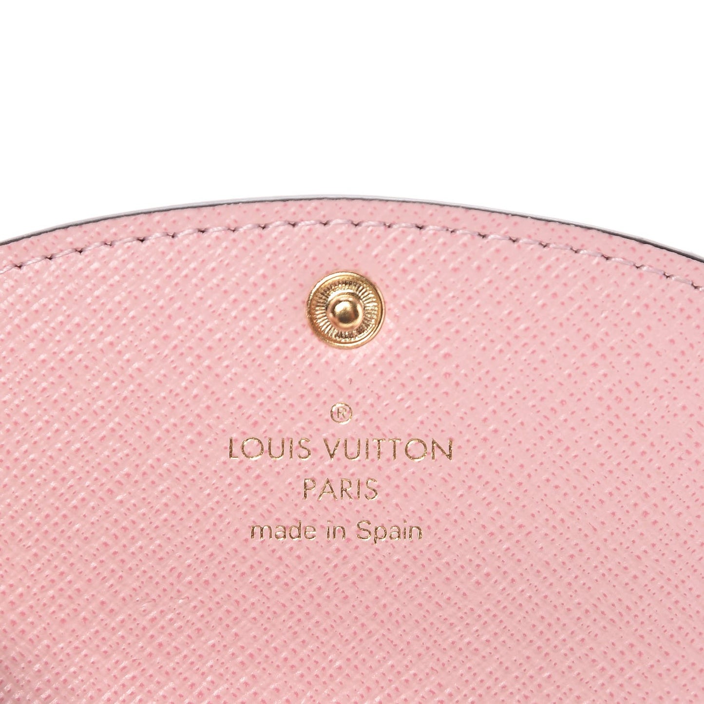 Damier Ebene Rosalie Coin Purse Rose Ballerine