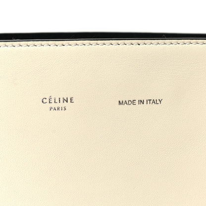 Celine Shiny Smooth Calfskin Twisted Cabas Ivory Black 8 of 12