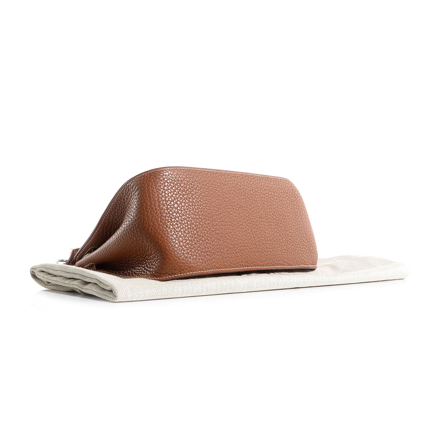 Hermes Taurillon Clemence Jypsiere 28 Gold 4 of 19