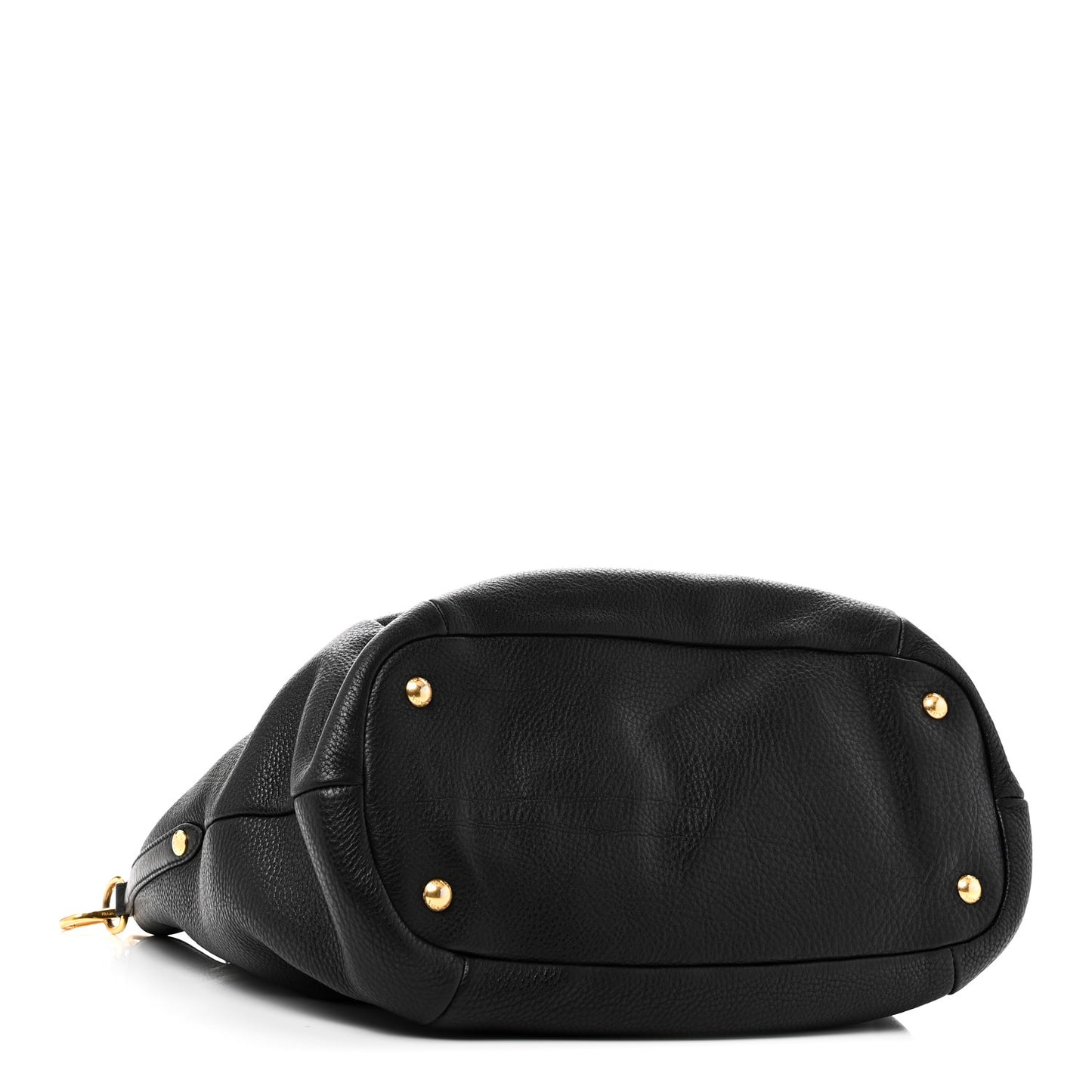 Vitello Daino Shoulder Bag Black