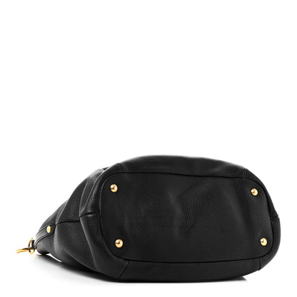 Prada Vitello Daino Shoulder Bag Black 4 of 9