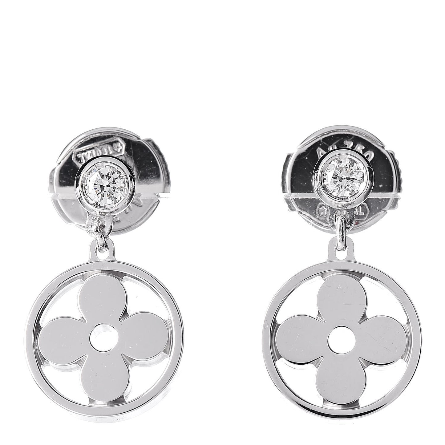 18K White Gold Diamond Idylle Blossom Stud Earrings