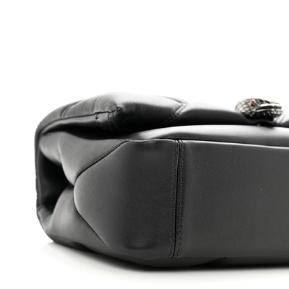 Bulgari Calfskin Matelasse Mini Serpenti Cabochon Crossbody Bag Black 9 of 11