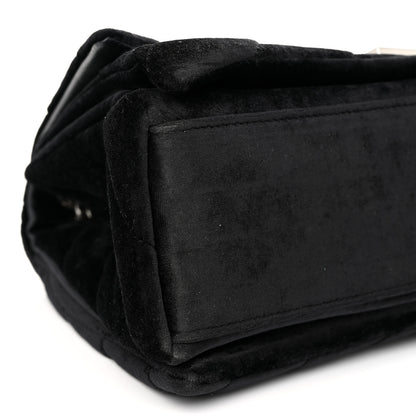 Balenciaga Crushed Velvet Quilted Medium Crush Chain Bag Black 8 of 9