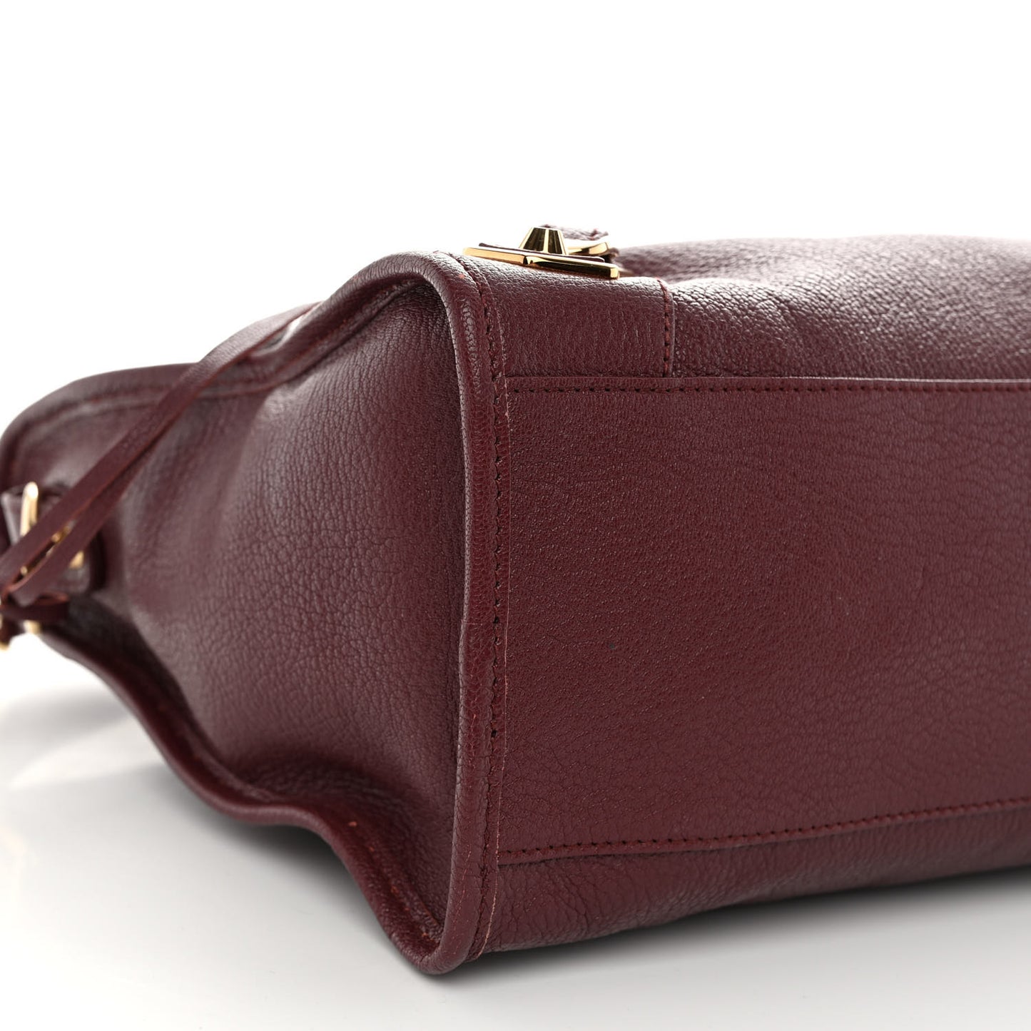 Chevre Gold Metallic Edge Hardware City Cassis