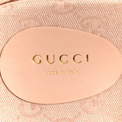 Gucci Monogram GG Calfskin Angelina Platform 55mm Slide Sandals 37 Light Pink 7 of 9