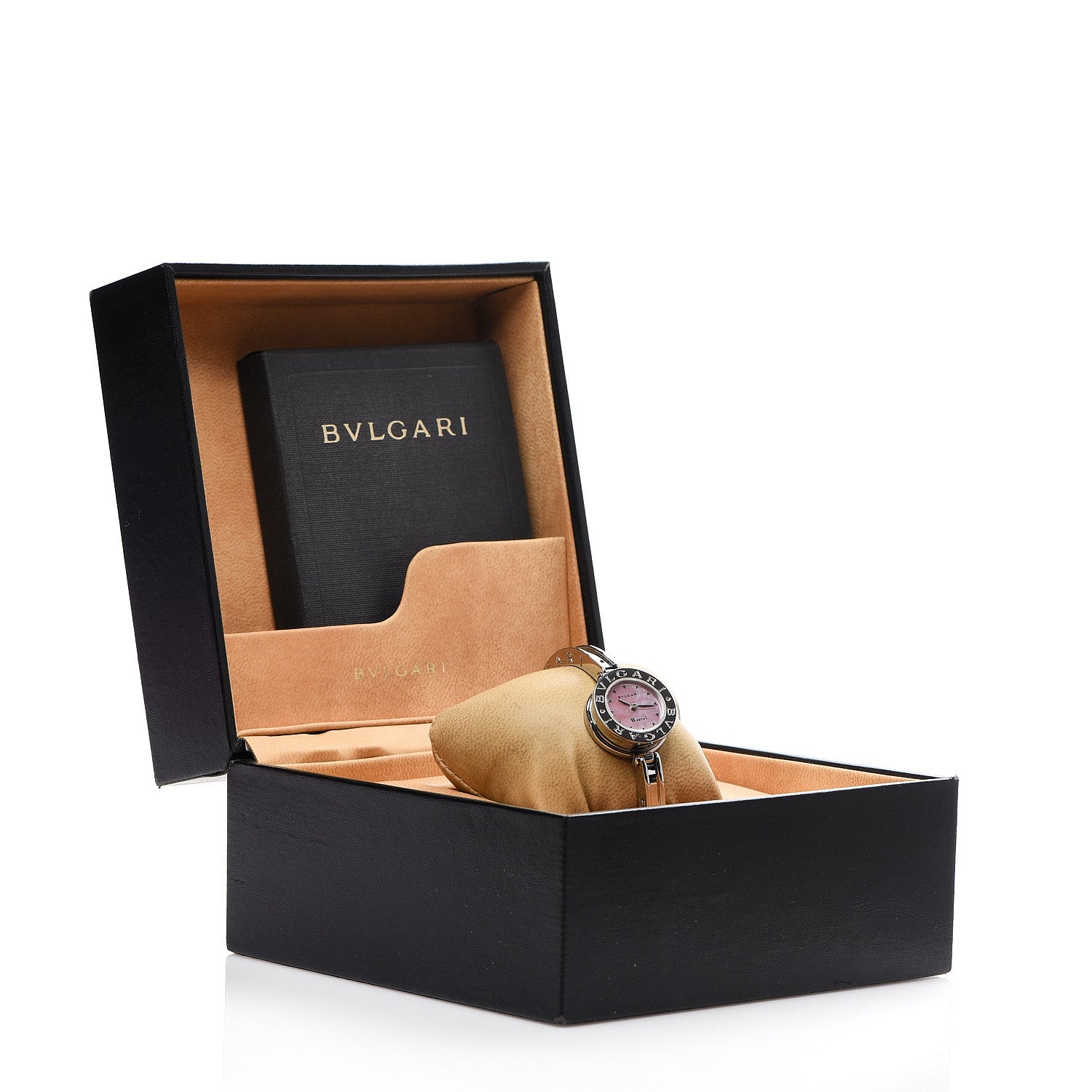 Bulgari Stainless Steel Pink Mother of Pearl 22mm B.zero1 Quartz Watch 5 of 5
