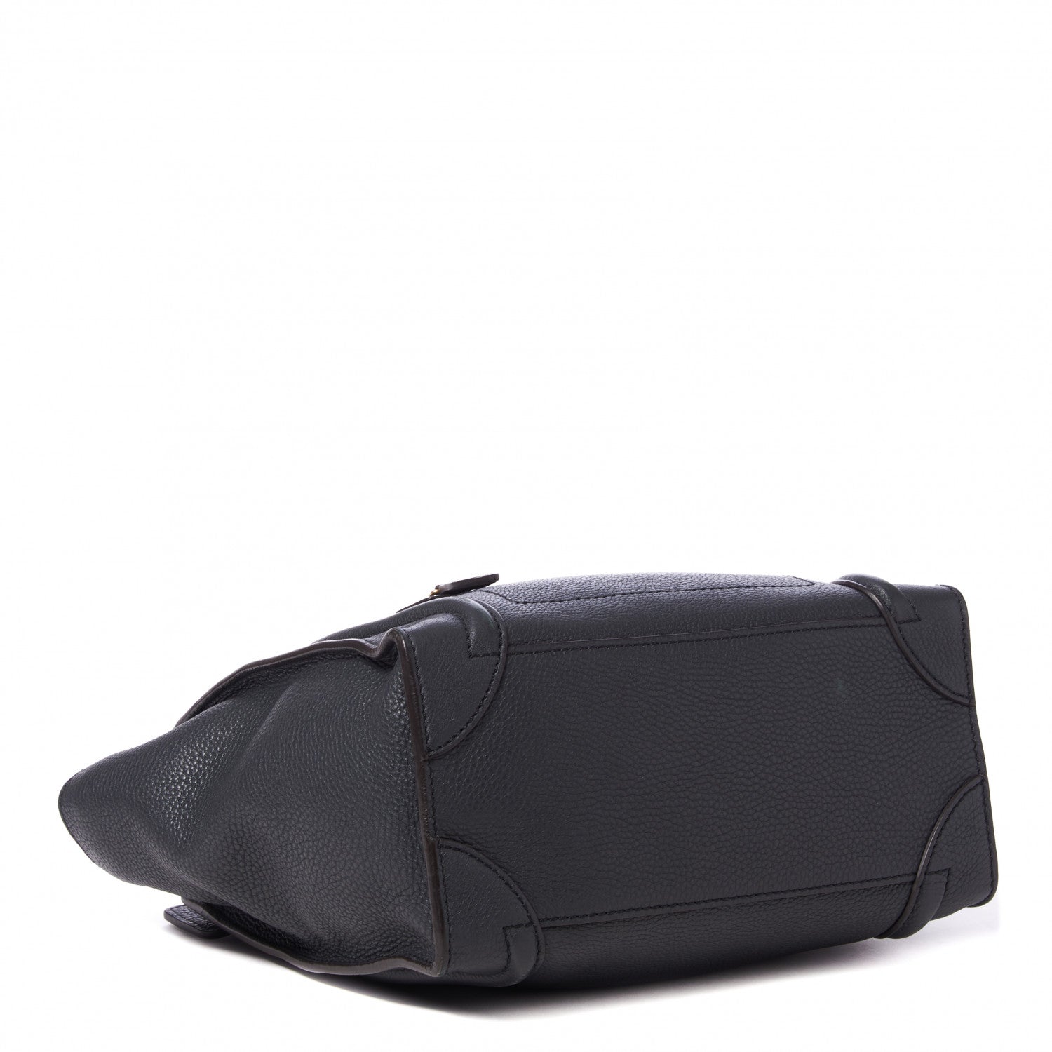 Celine Drummed Calfskin Micro Luggage Black 3 of 9