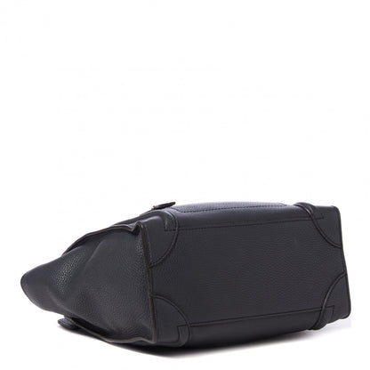 Celine Drummed Calfskin Micro Luggage Black 3 of 9