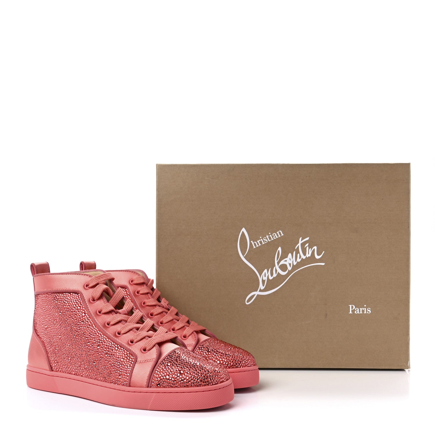 Christian Louboutin Louis Crystal Embellished Satin Orlato Flat Sneakers 41 Charlotte 11 of 11