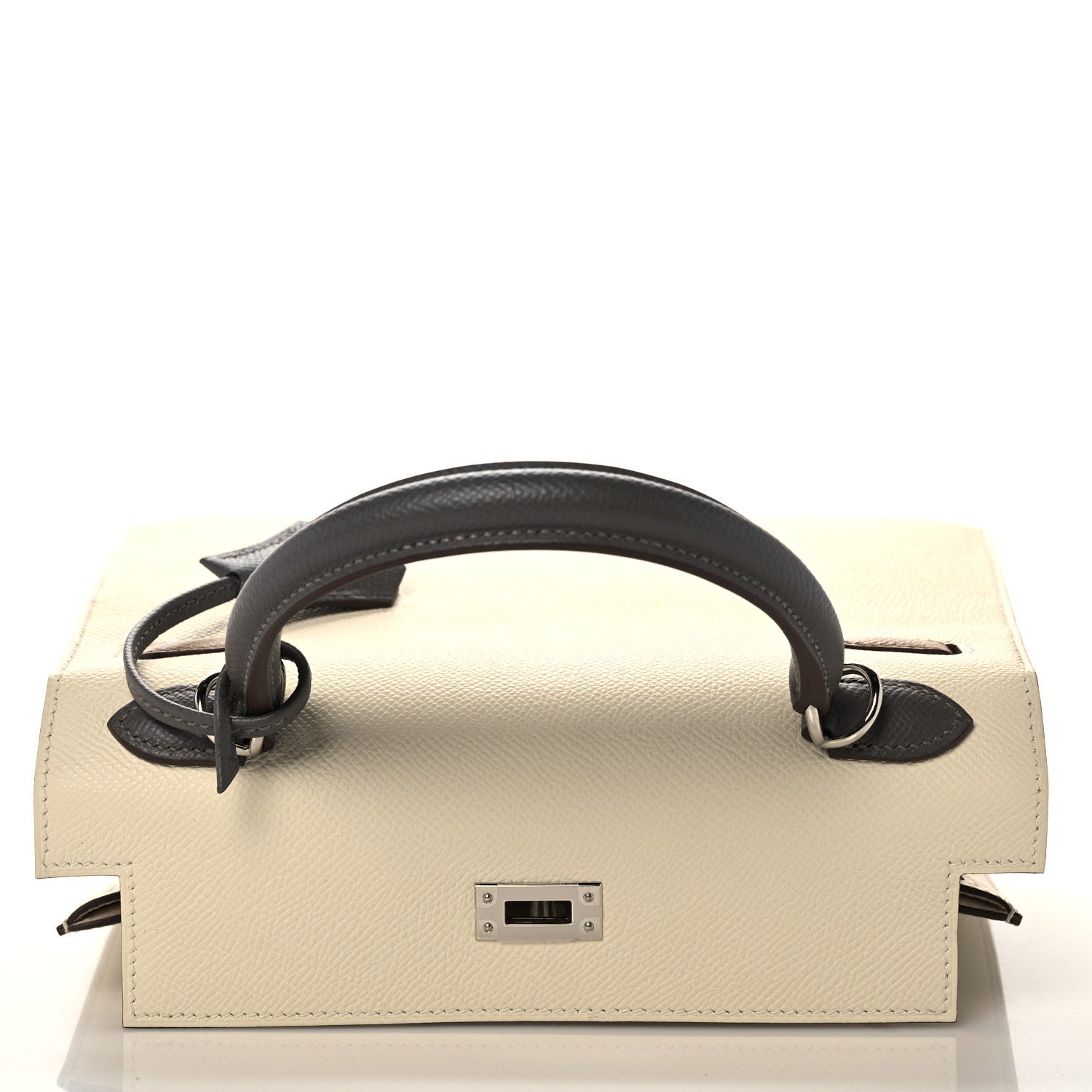 Hermes Epsom Tri-Color Kelly Sellier 25 Nata Chai Gris Meyer 18 of 38