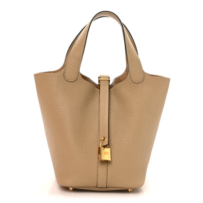 Hermes Taurillon Clemence Picotin Lock 18 PM Trench 1 of 13
