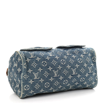 Louis Vuitton Monogram Denim Neo Speedy Blue 4 of 12