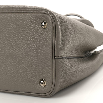 Prada Vitello Daino Small Double Bag Argilla Black 8 of 8