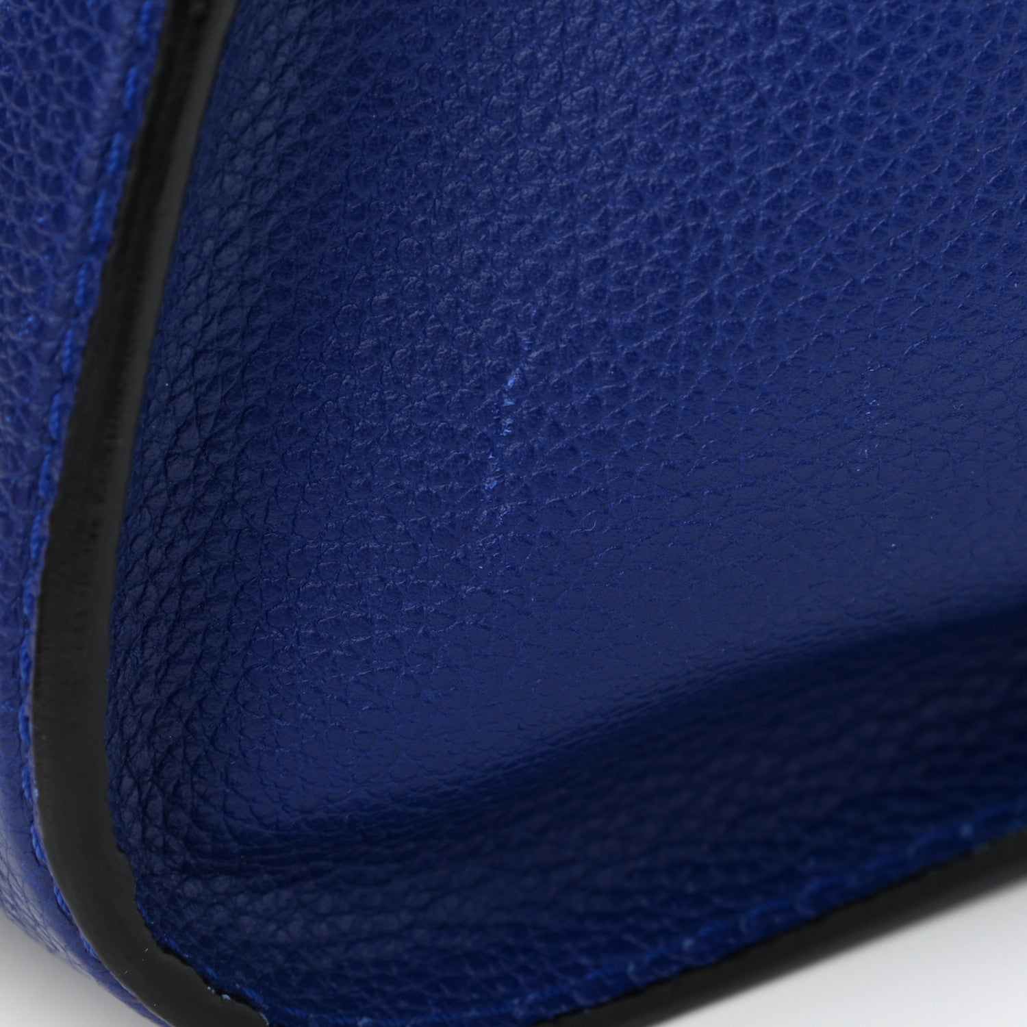 Alexander McQueen Pebbled Calfskin Small Skull Padlock Zip Around Tote Ultramarine 15 of 15