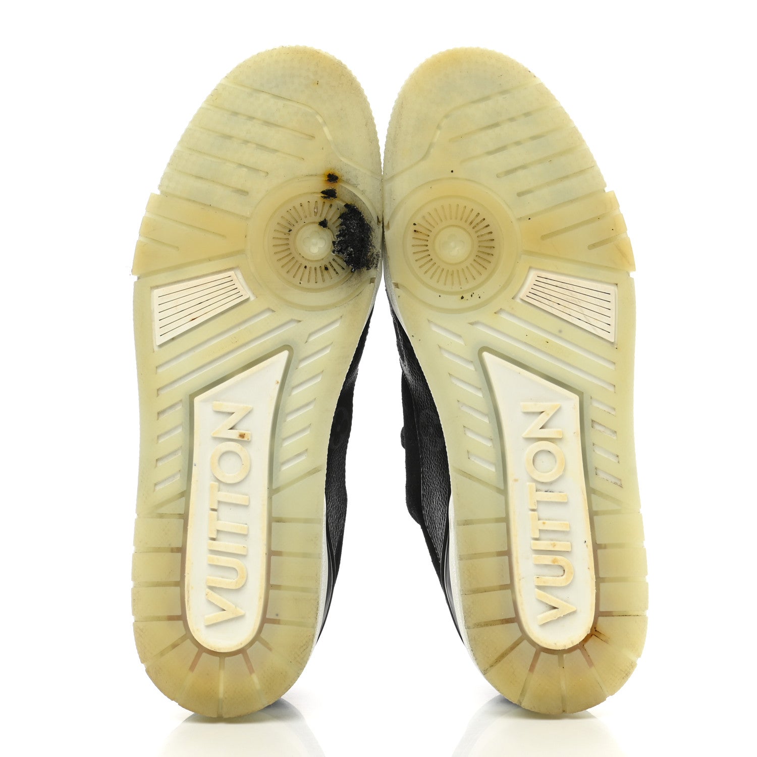 Louis Vuitton Calfskin Monogram Eclipse Mens LV Trainer Sneakers 8 5 of 11