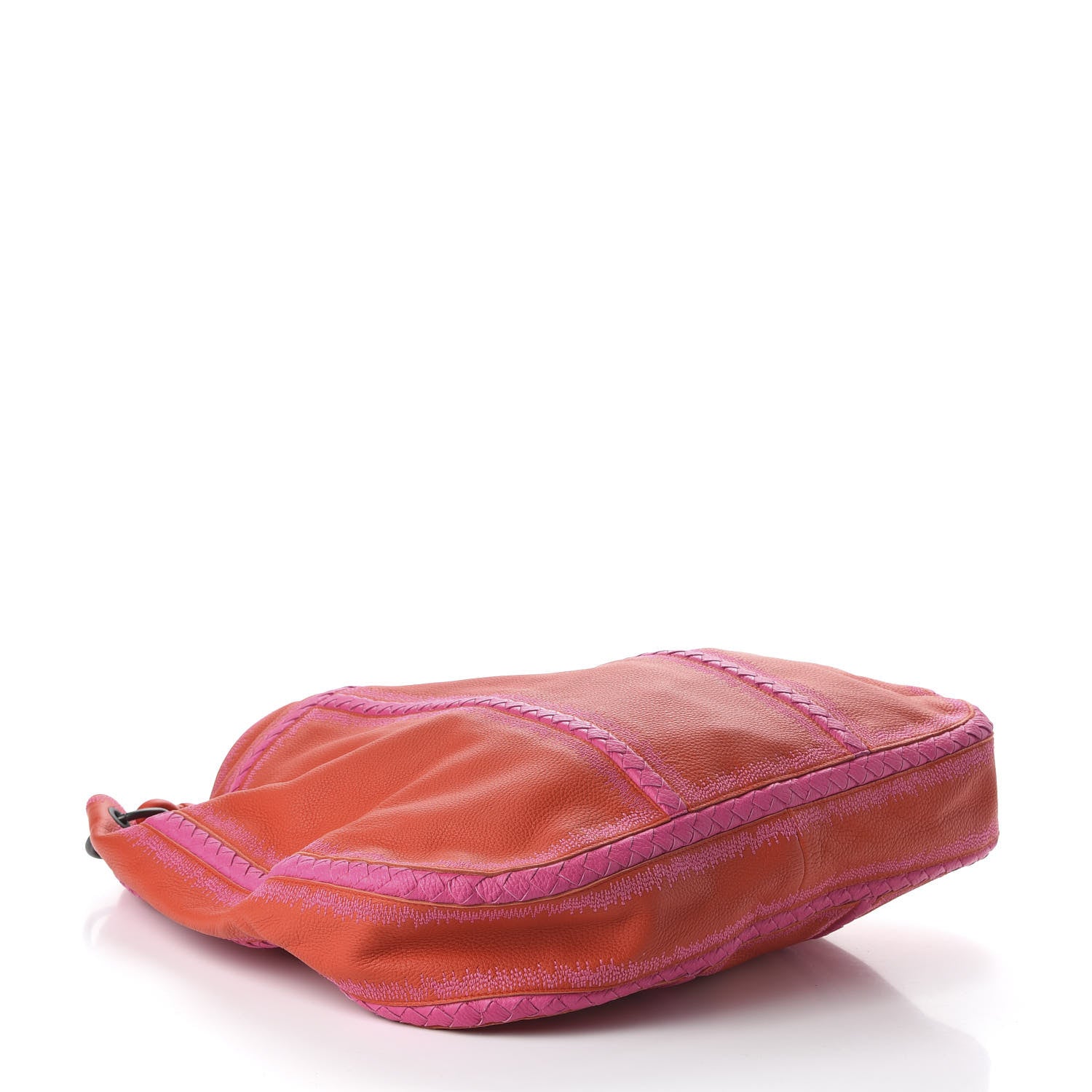 Bottega Veneta Washed Cervo Deerskin Braided Hobo Fire Shock 4 of 9