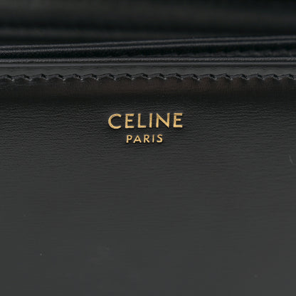 Celine Shiny Calfskin Medium Triomphe Black 6 of 11