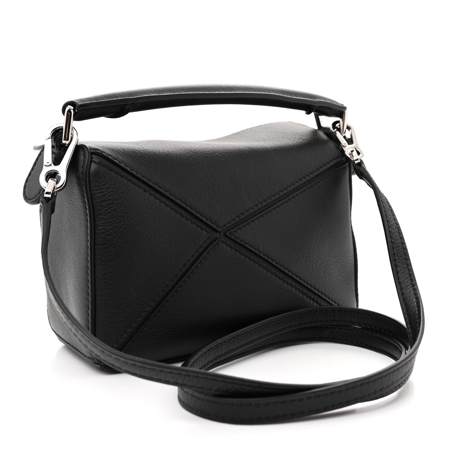 Loewe Calfskin Mini Puzzle Bag Black 3 of 11