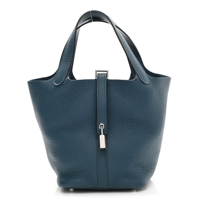 Hermes Taurillon Clemence Picotin Lock 18 PM Colvert 1 of 12