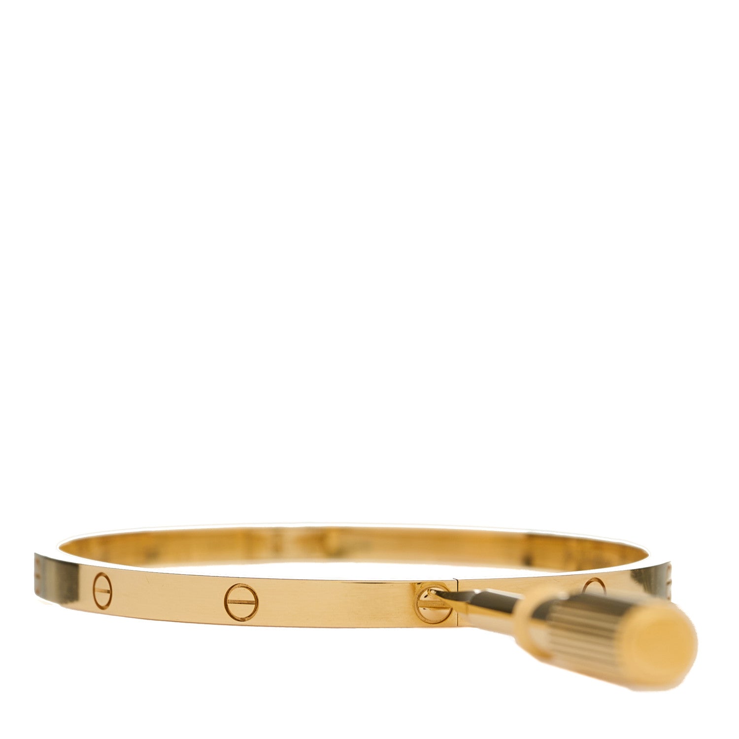 Cartier 18K Yellow Gold Small LOVE Bracelet 17 7 of 8