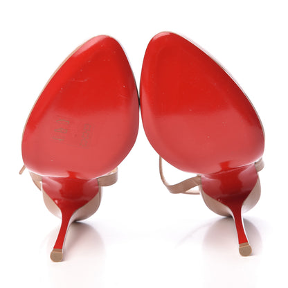 Christian Louboutin Patent Me Pam 100 Pumps 38.5 Nude 5 of 10