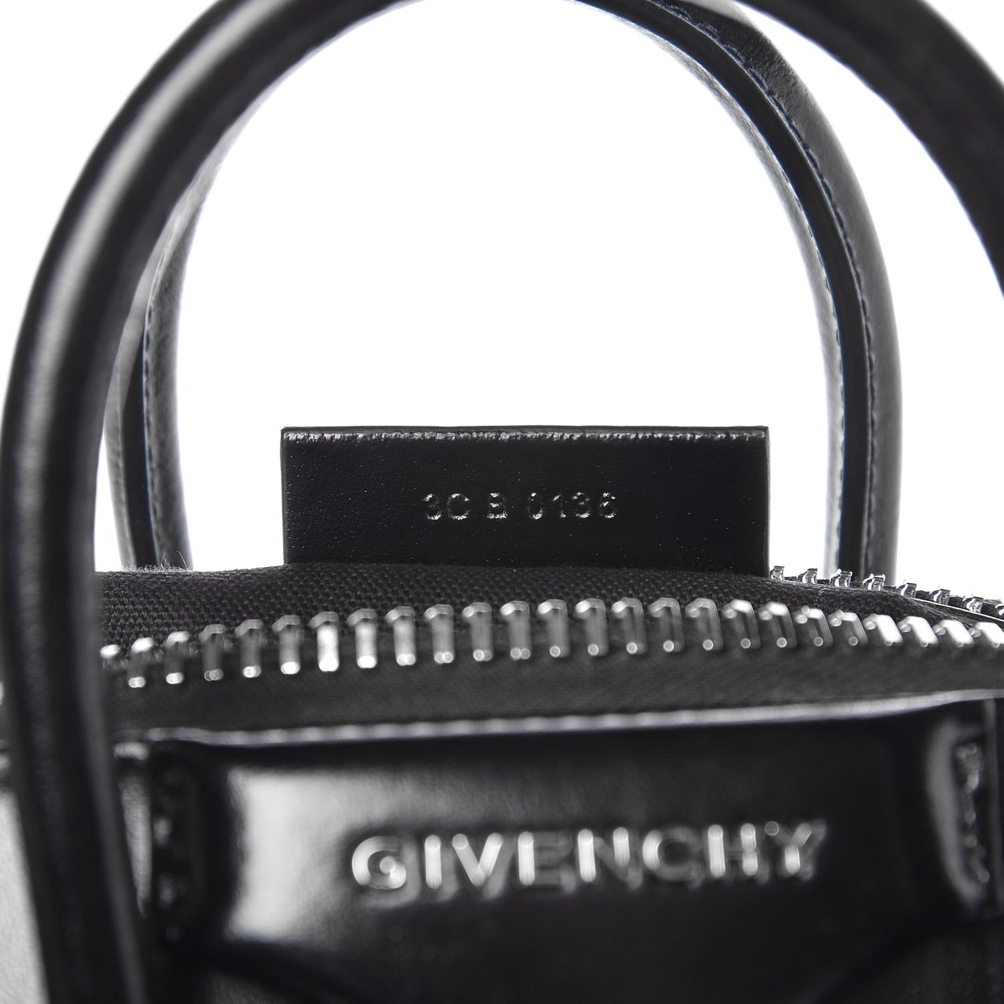 Shiny Lord Calfskin Mini Antigona Black