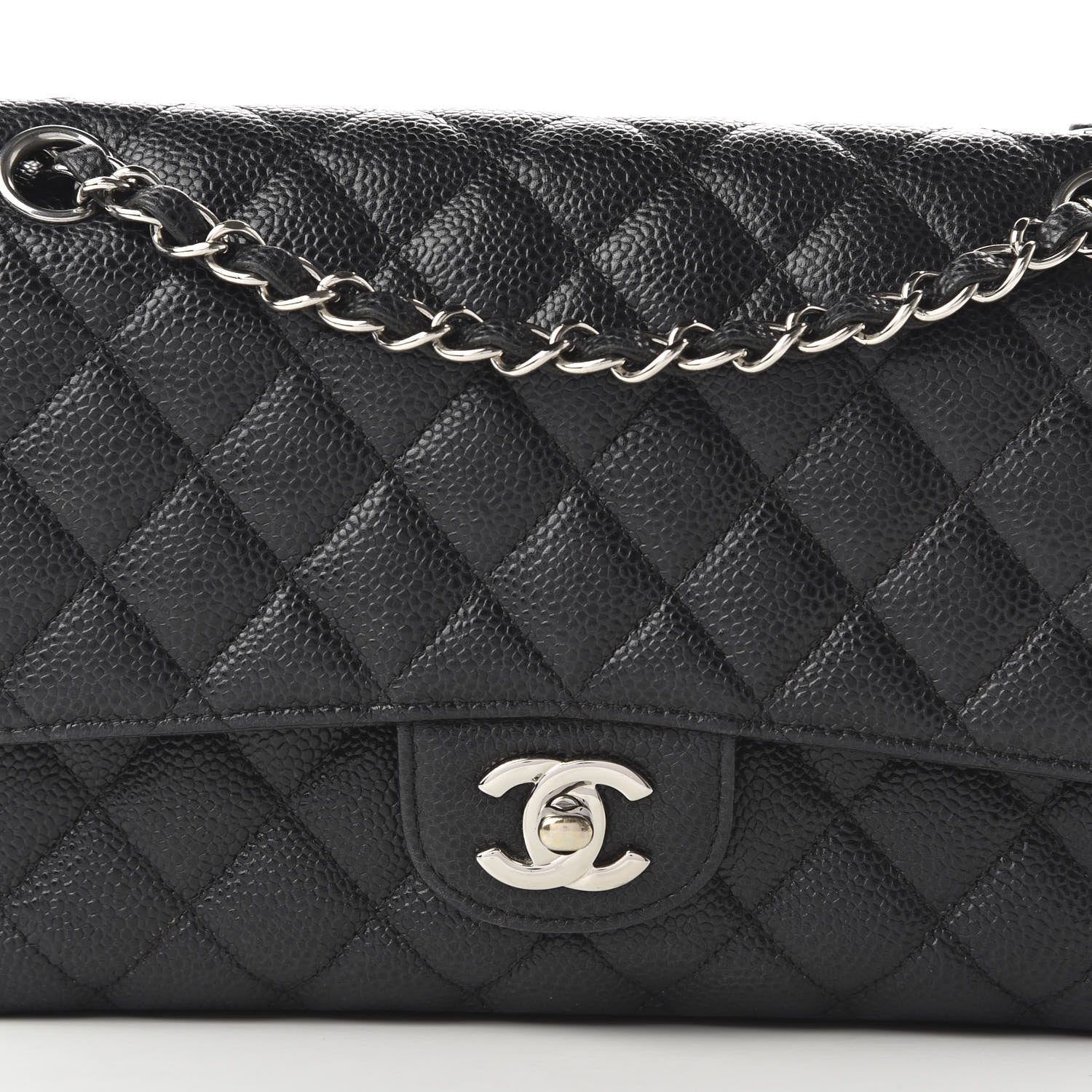 Chanel Caviar Quilted Medium Double Flap Black 10 of 10