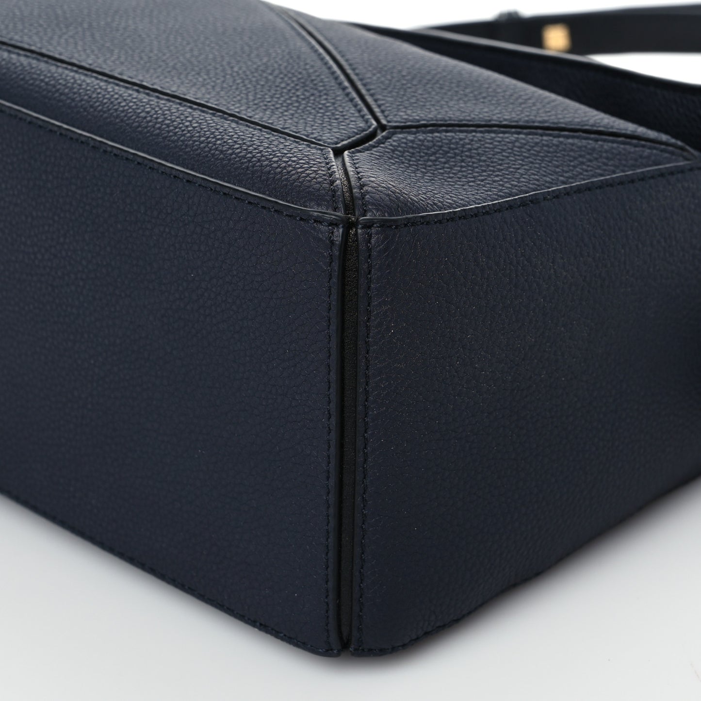 Calfskin Small Puzzle Bag Midnight Blue Black