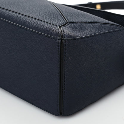 Loewe Calfskin Small Puzzle Bag Midnight Blue Black 9 of 9