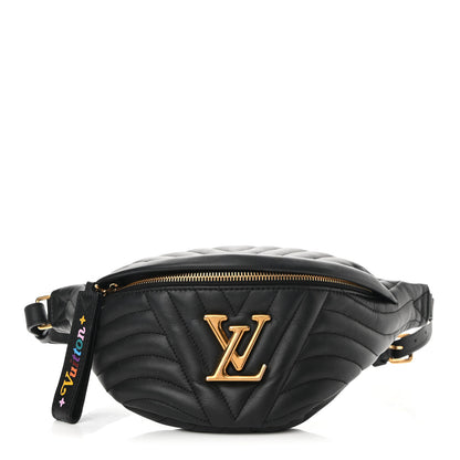 Louis Vuitton Calfskin Quilted New Wave Bumbag Black 1 of 9