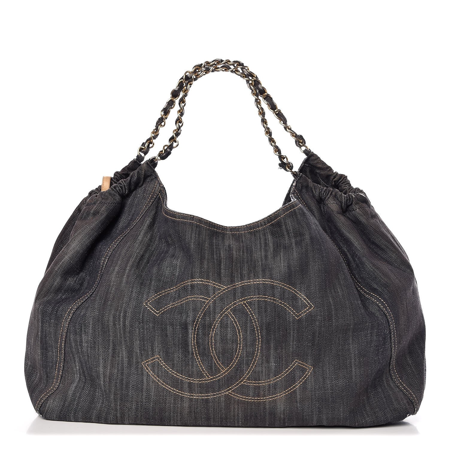 Chanel Denim XL Coco Cabas Tote Dark Blue 1 of 14
