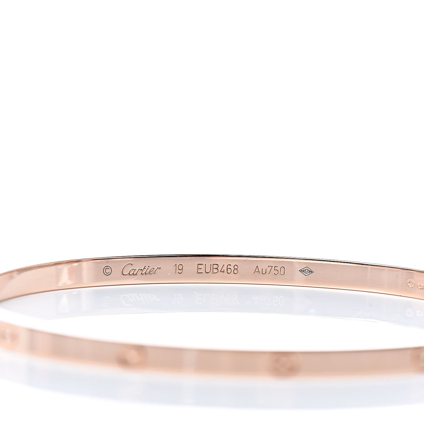 18K Pink Gold Small LOVE Bracelet 19