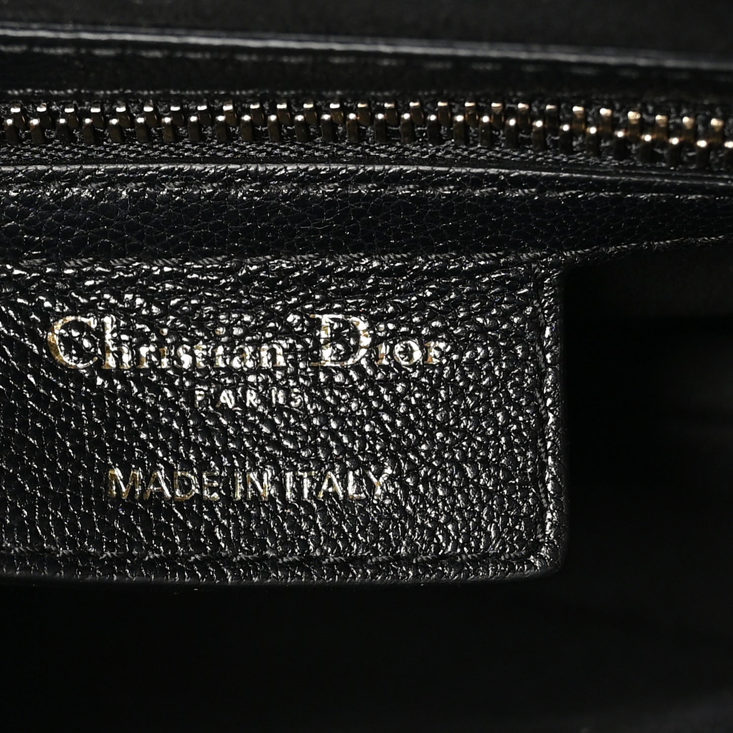 Shiny Goatskin Saddle Bag Black