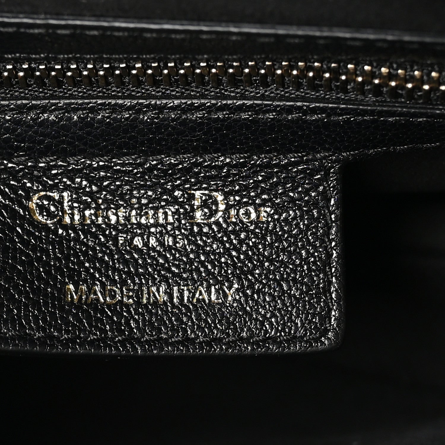 Christian Dior Shiny Goatskin Saddle Bag Black 6 of 10