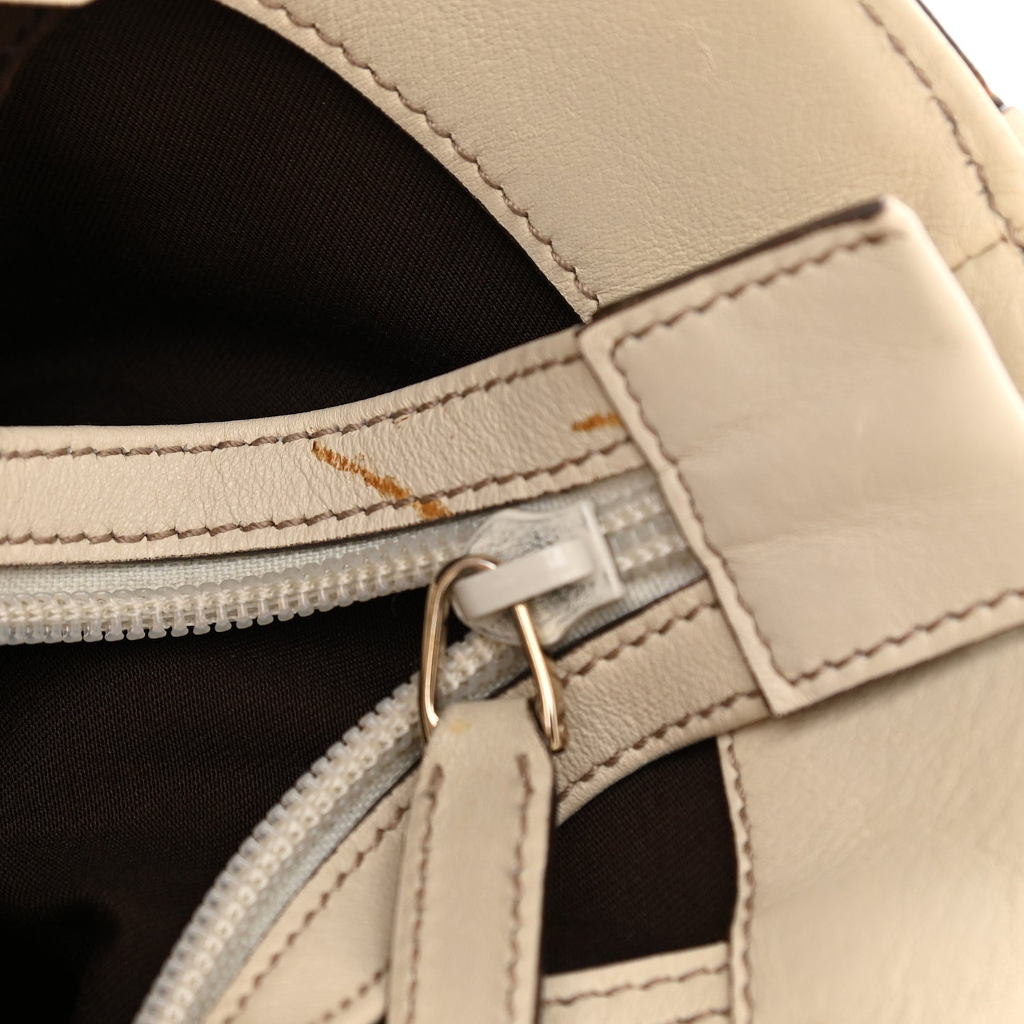 Monogram Large Punch Tote Off White