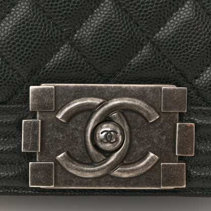 Chanel Caviar Quilted Small Boy Flap Black 11 of 15
