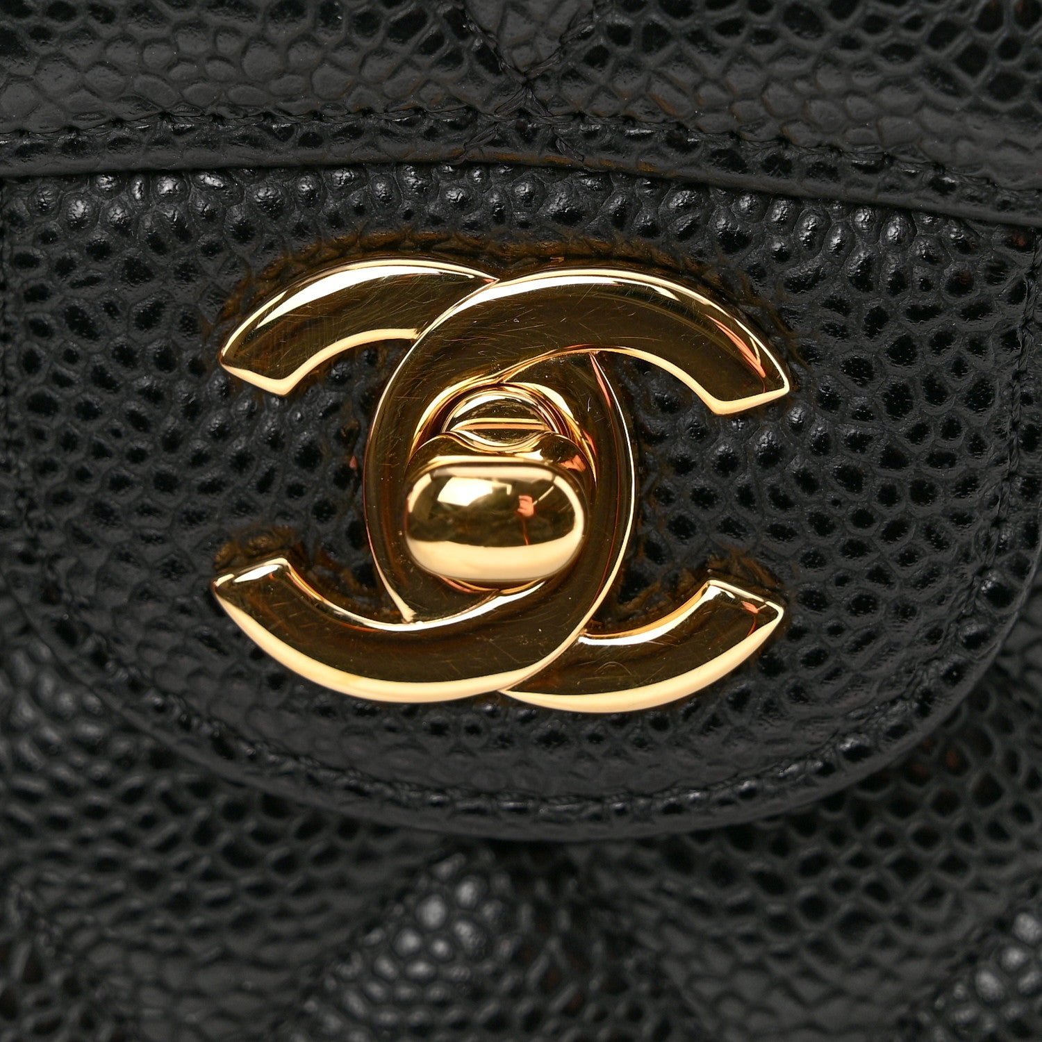 Chanel Caviar Quilted Medium Double Flap Black 11 of 12