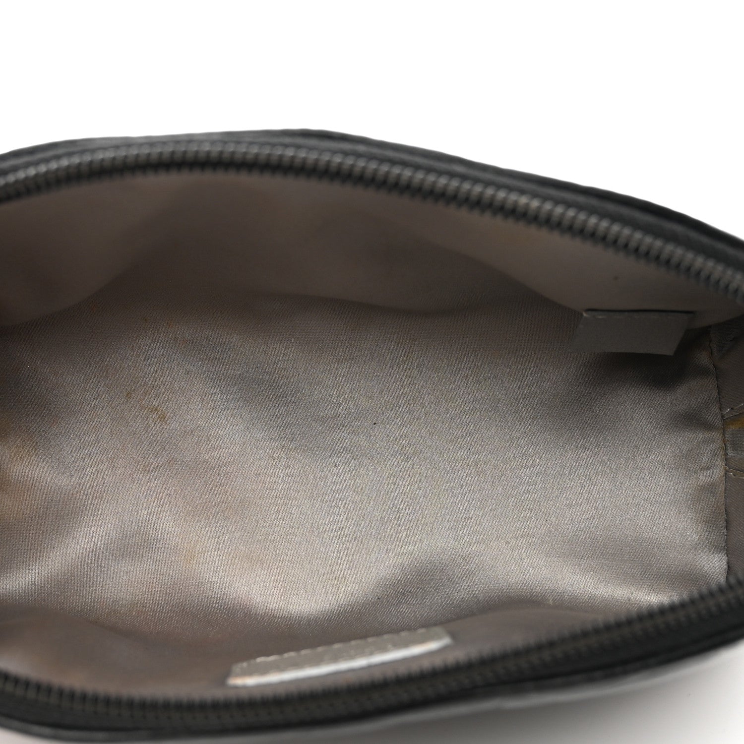 Chanel Lambskin Camellia Embossed Cosmetic Case Black 5 of 7