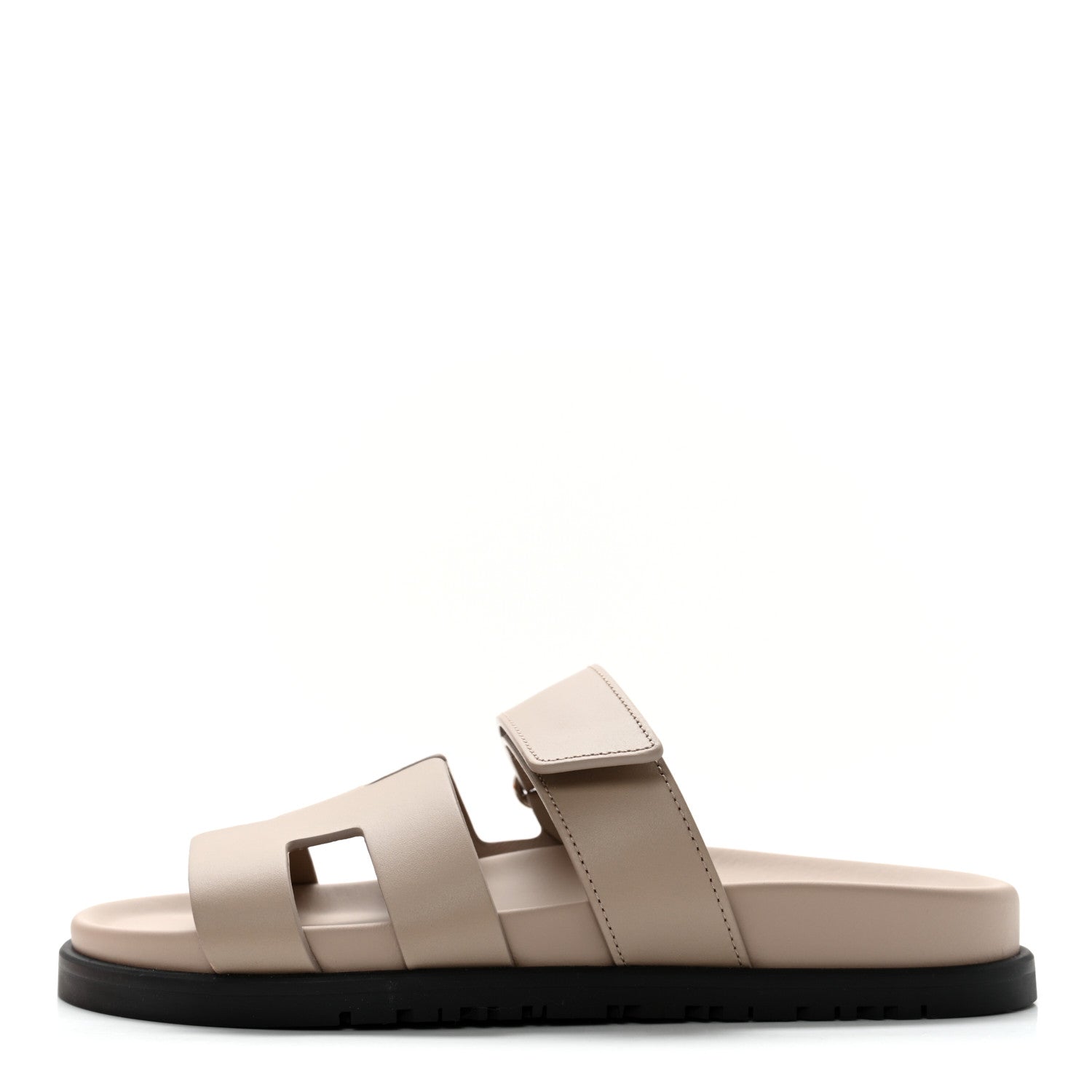 Hermes Calfskin Womens Chypre Sandals 36 Beige Mastic 1 of 11