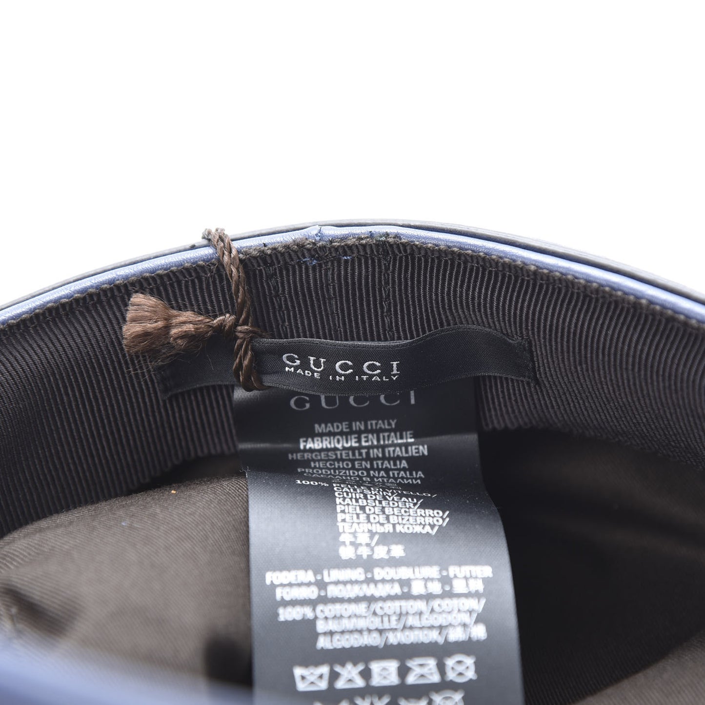 Calfskin Cellarius Hat XS Washed Indigo