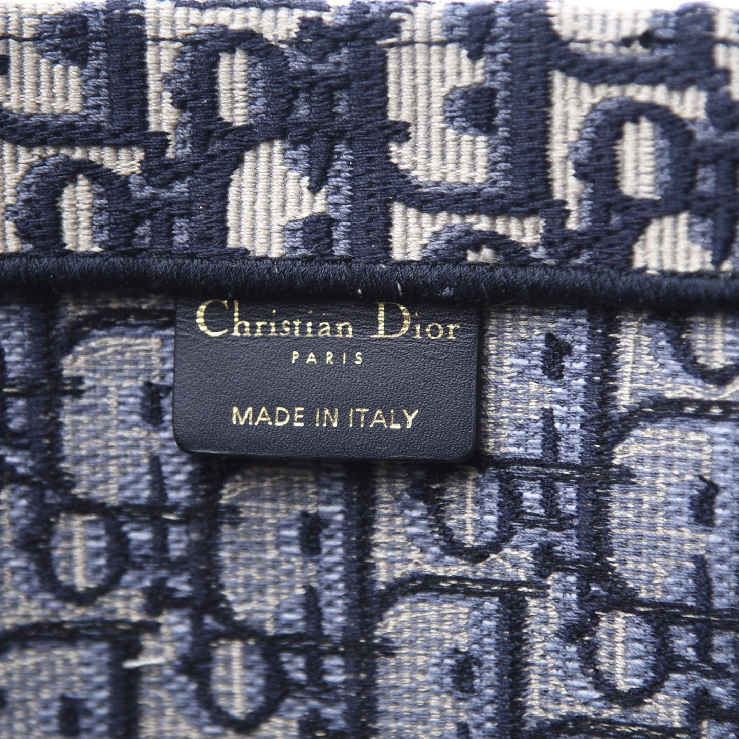 Oblique Book Tote Blue Multicolor