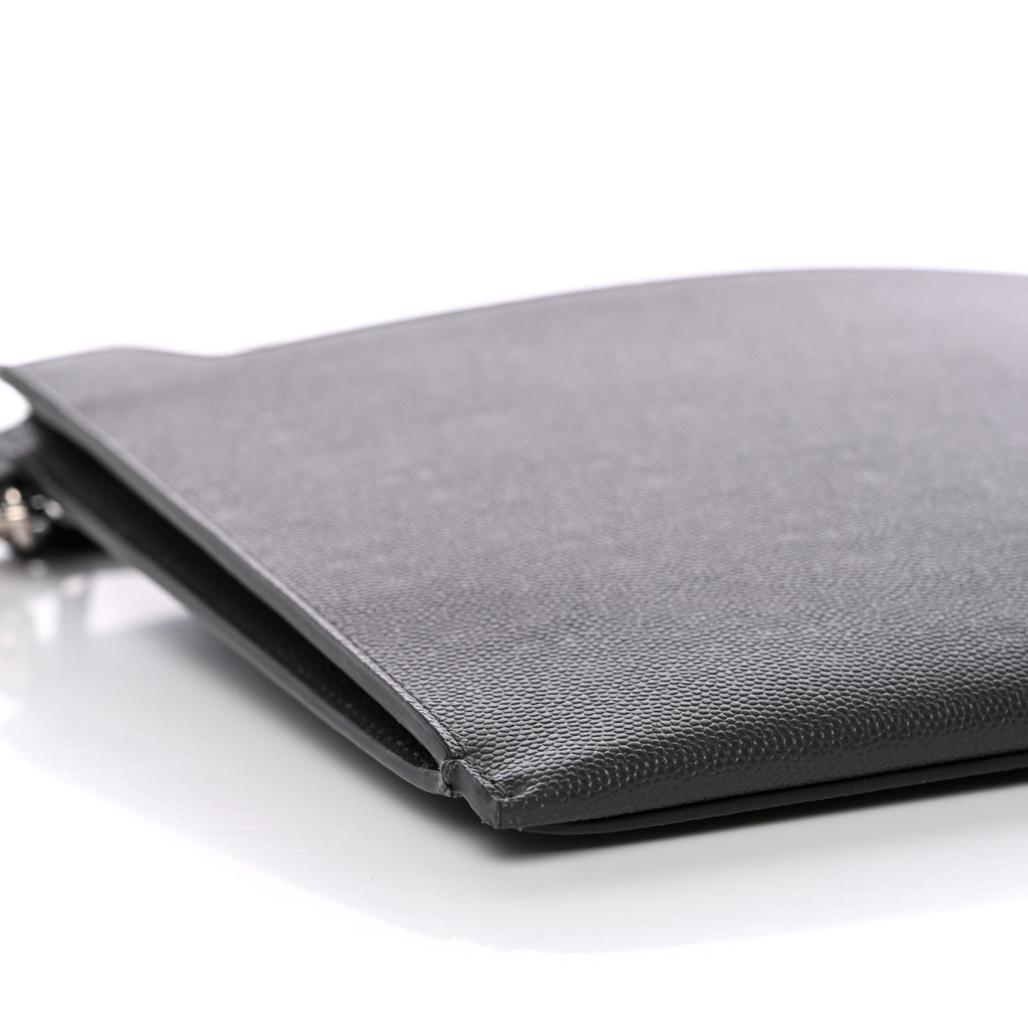 Saint Laurent Grain De Poudre Catherine Wristlet Pouch Pebble 8 of 9