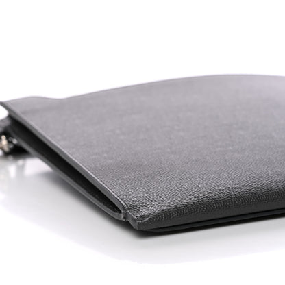 Saint Laurent Grain De Poudre Catherine Wristlet Pouch Pebble 8 of 9