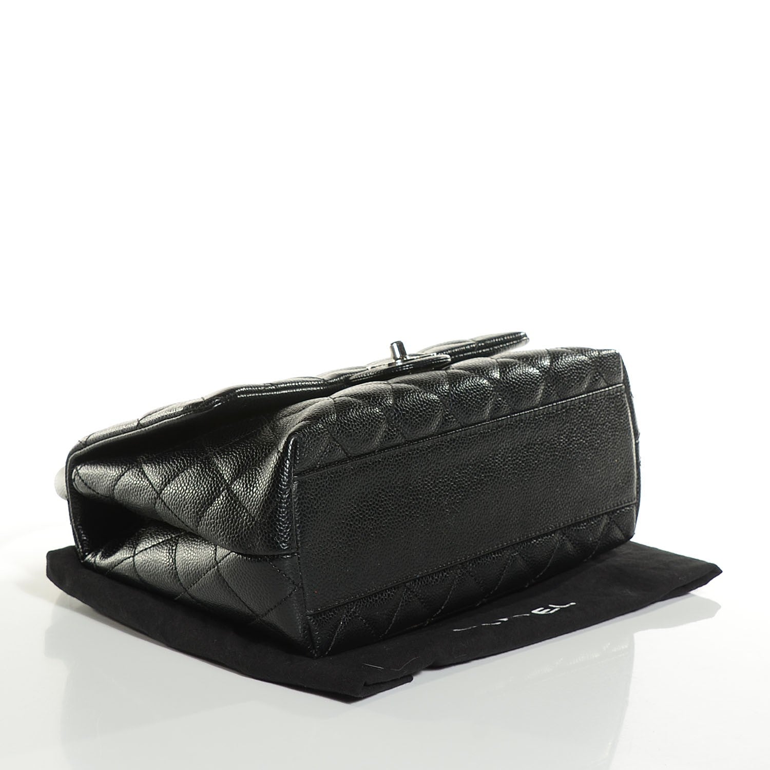 Chanel Caviar Quilted Jumbo Kelly Flap Black 4 of 8