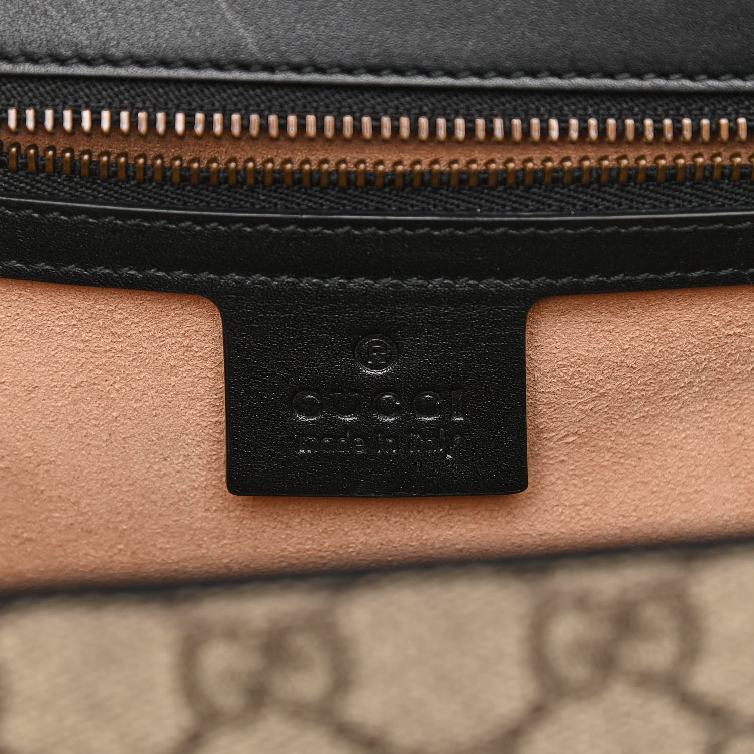 Gucci GG Supreme Monogram Small Osiride Top Handle Bag Black Gold 6 of 12