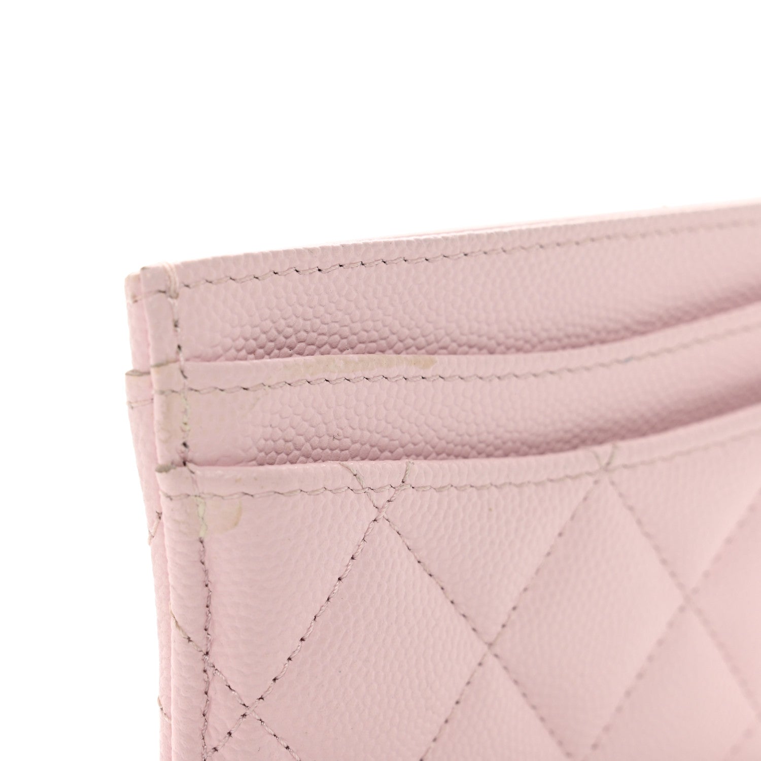 Chanel Caviar Quilted Card Holder Light Pink 9 of 10