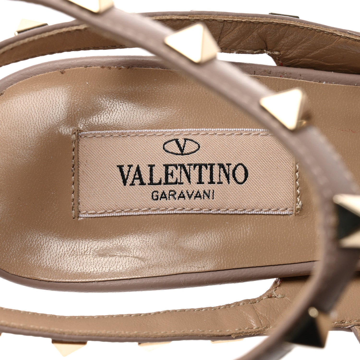 Valentino Garavani Patent Nappa Rockstud Ankle Strap 100mm Pumps 40.5 Rosso Valentino Poudre 7 of 9
